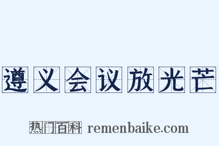 遵义会议放光芒是什么意思的图片